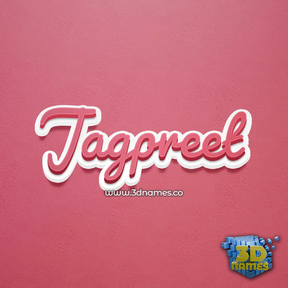 jagpreet in Red Scribble style - 3D name wallpaper