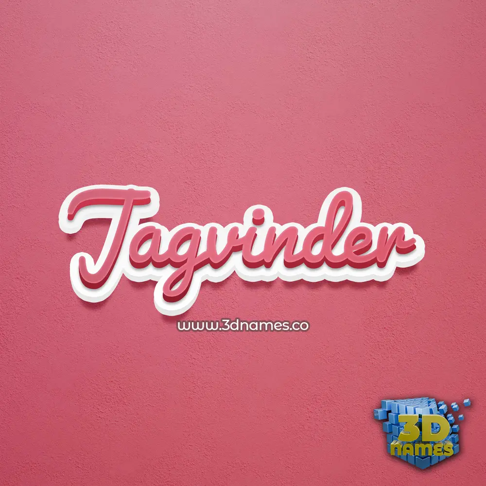 jagvinder in Red Scribble style - 3D name wallpaper