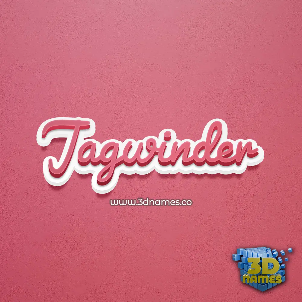jagwinder in Red Scribble style - 3D name wallpaper