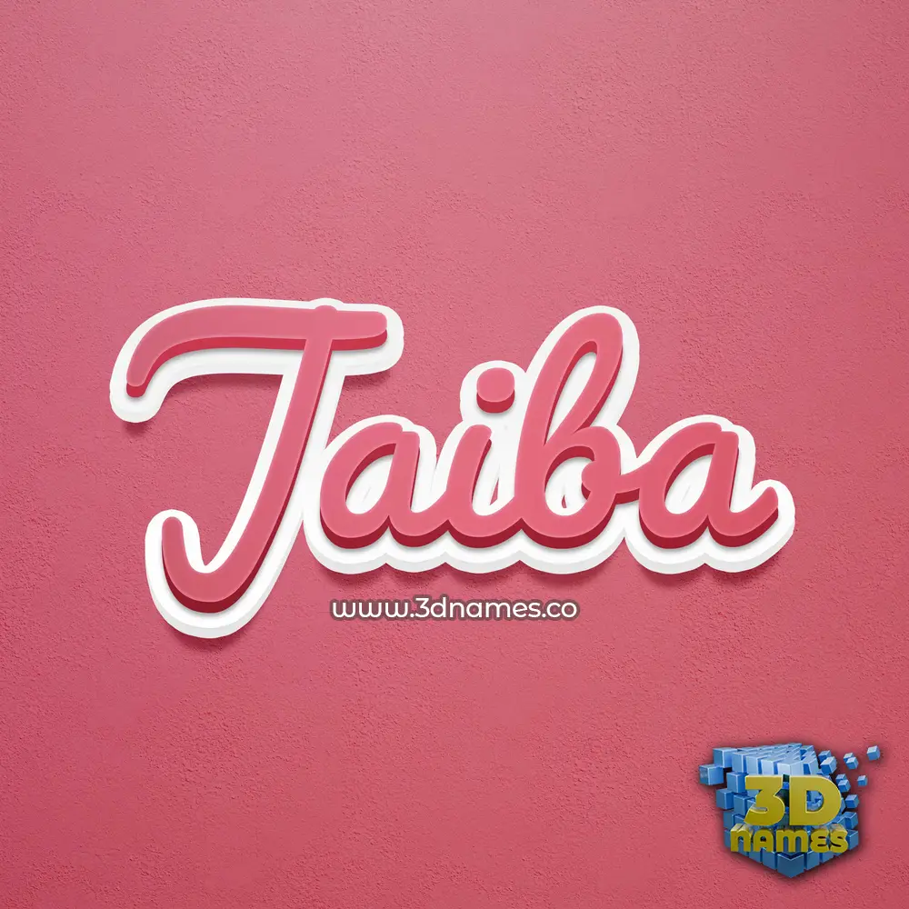 jaiba in Red Scribble style - 3D name wallpaper