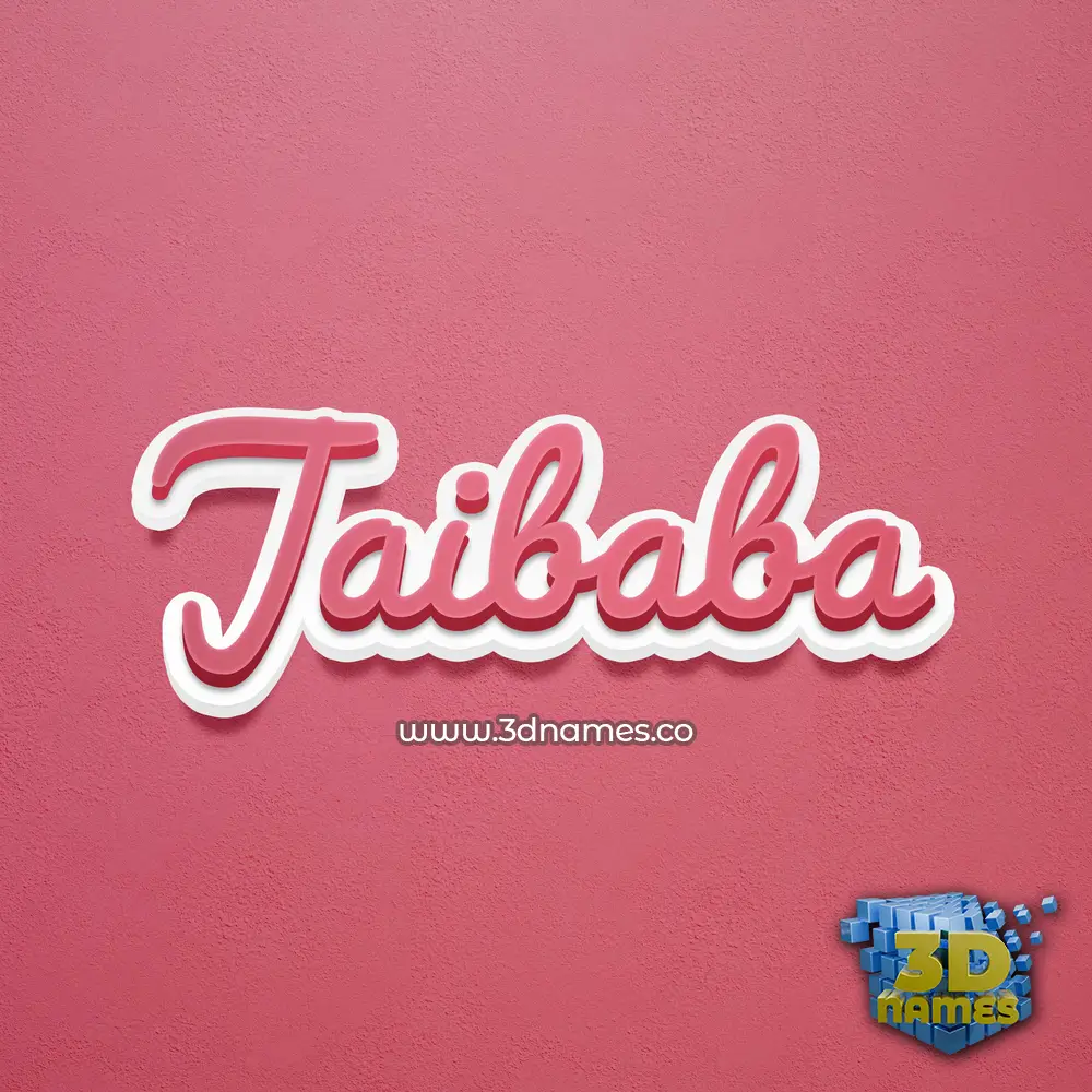 jaibaba in Red Scribble style - 3D name wallpaper