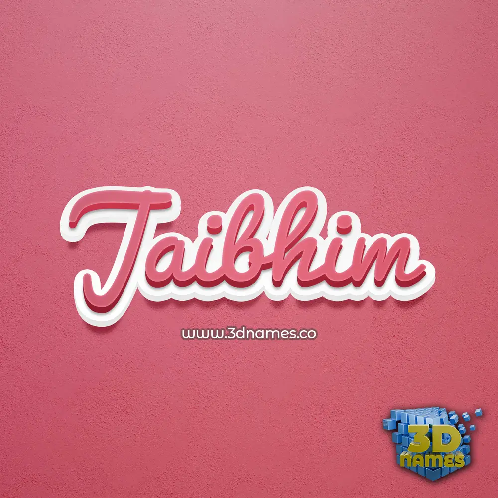 jaibhim in Red Scribble style - 3D name wallpaper