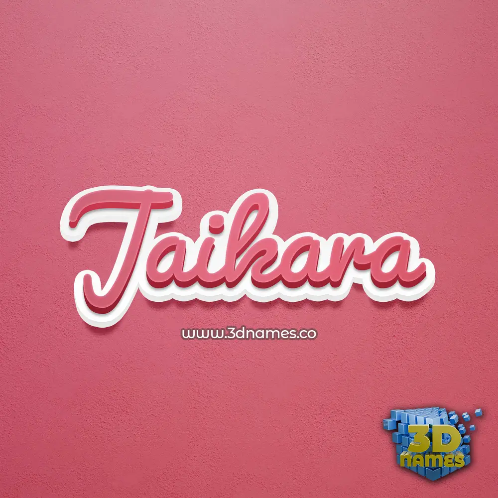 jaikara in Red Scribble style - 3D name wallpaper