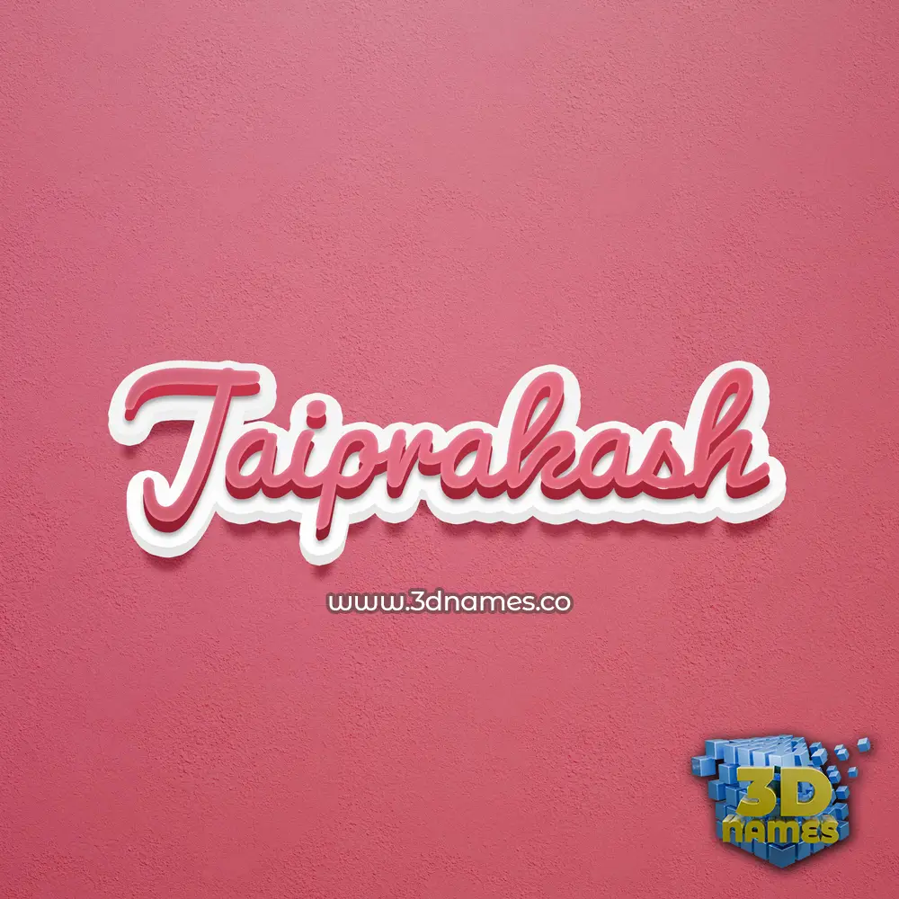 jaiprakash in Red Scribble style - 3D name wallpaper