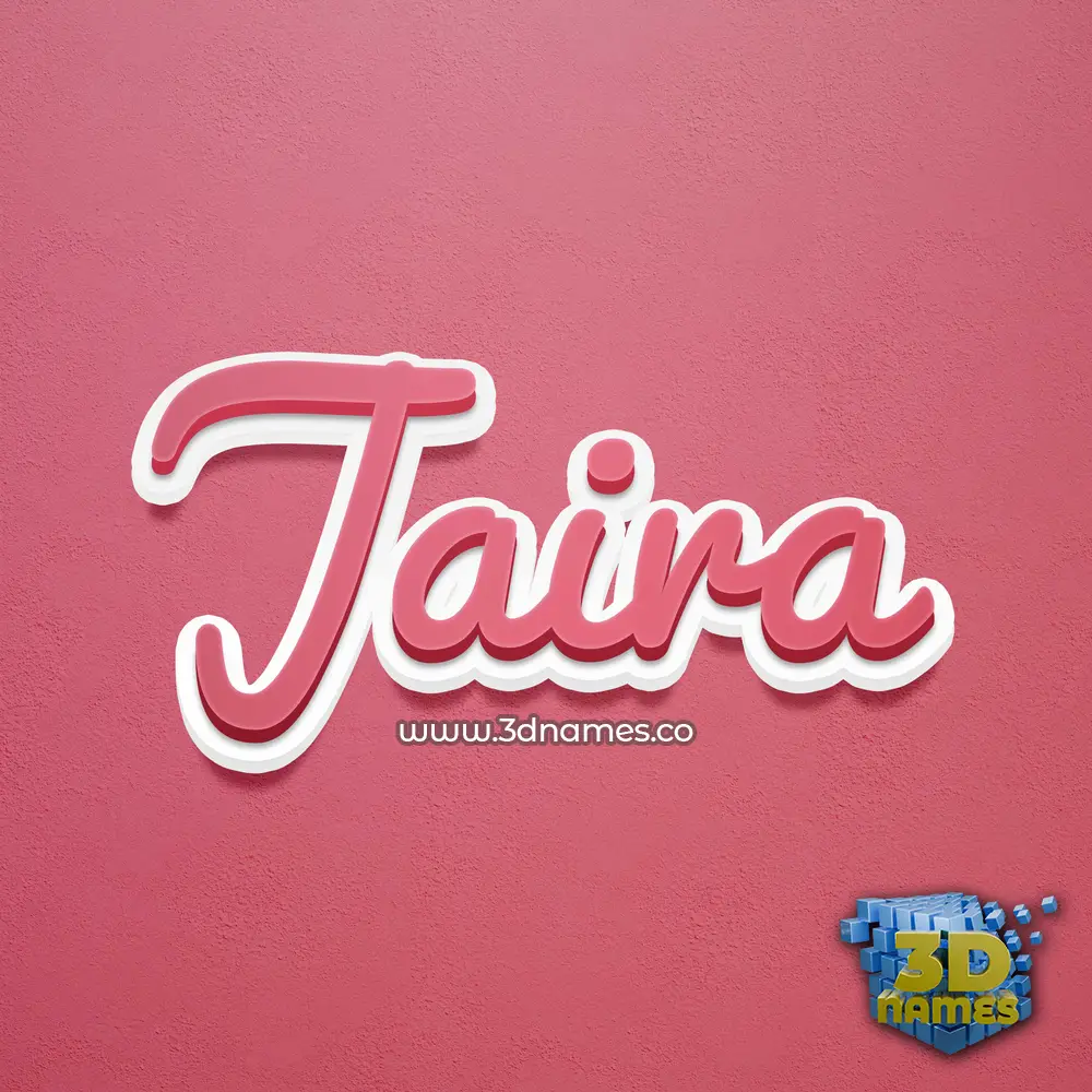 jaira in Red Scribble style - 3D name wallpaper