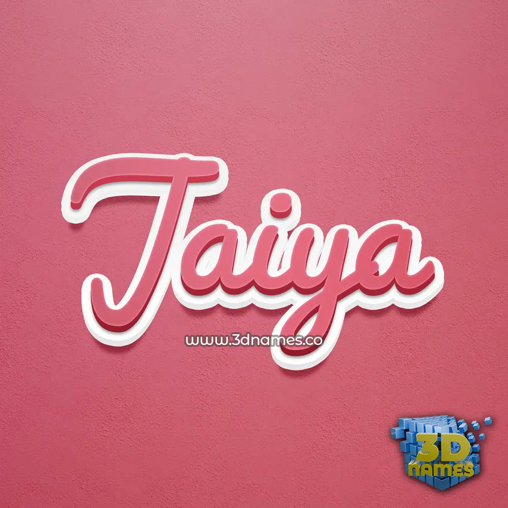 jaiya in Red Scribble style - 3D name wallpaper