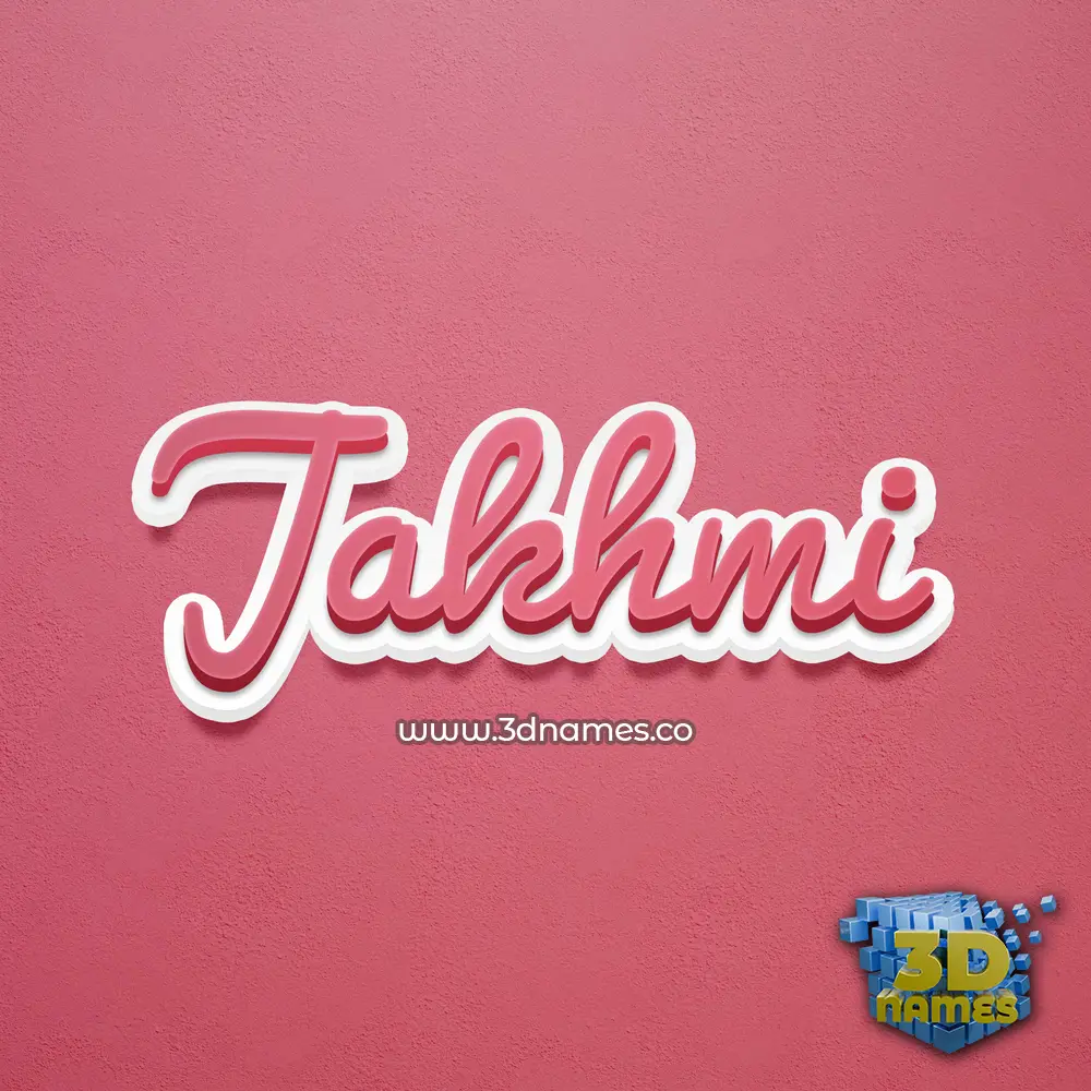 jakhmi in Red Scribble style - 3D name wallpaper