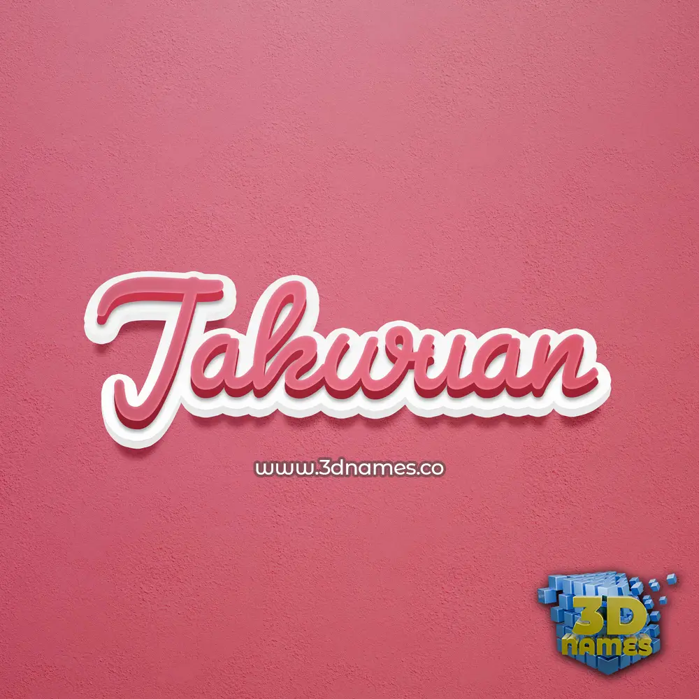 jakwuan in Red Scribble style - 3D name wallpaper