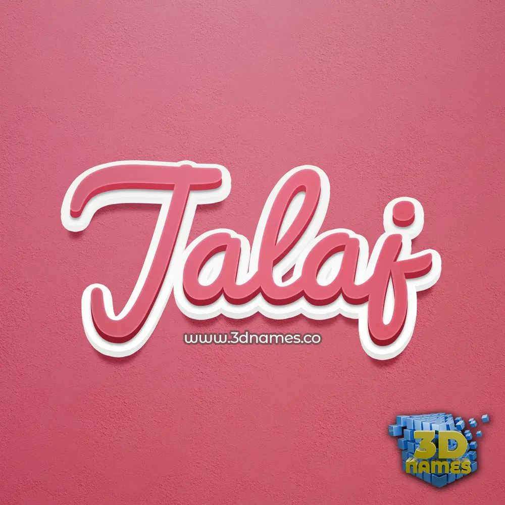jalaj in Red Scribble style - 3D name wallpaper