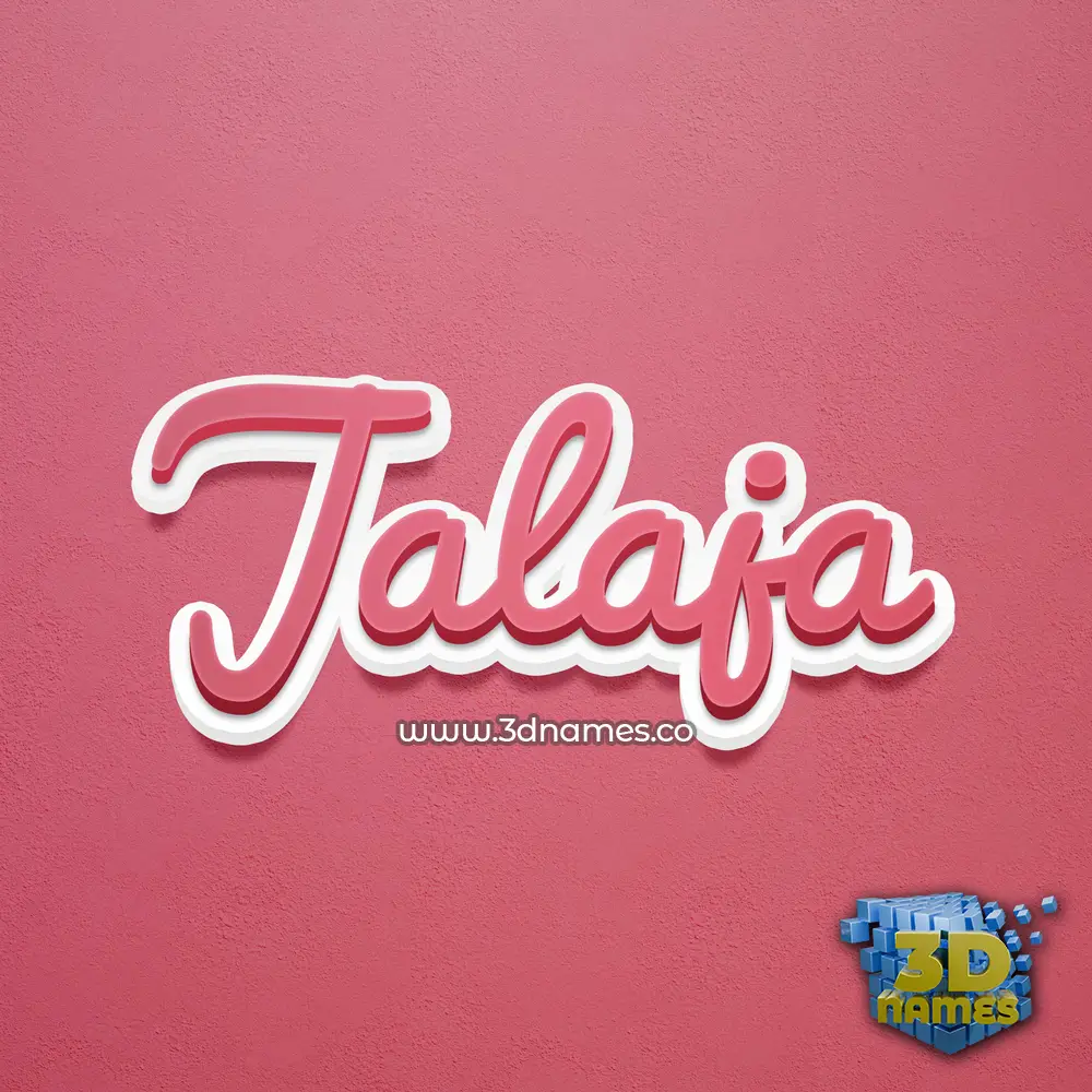 jalaja in Red Scribble style - 3D name wallpaper