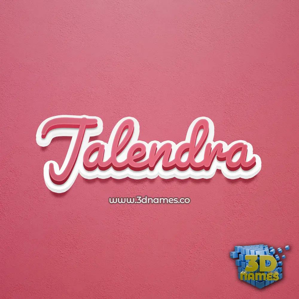 jalendra in Red Scribble style - 3D name wallpaper