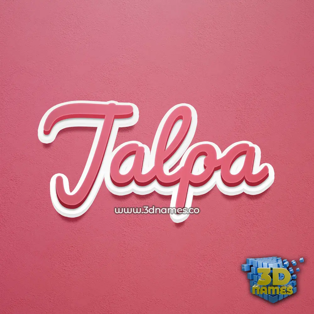 jalpa in Red Scribble style - 3D name wallpaper