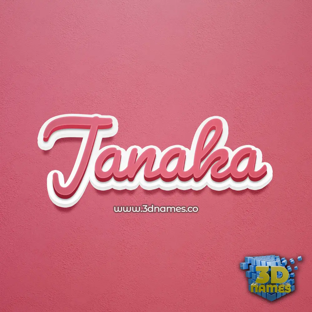 janaka in Red Scribble style - 3D name wallpaper