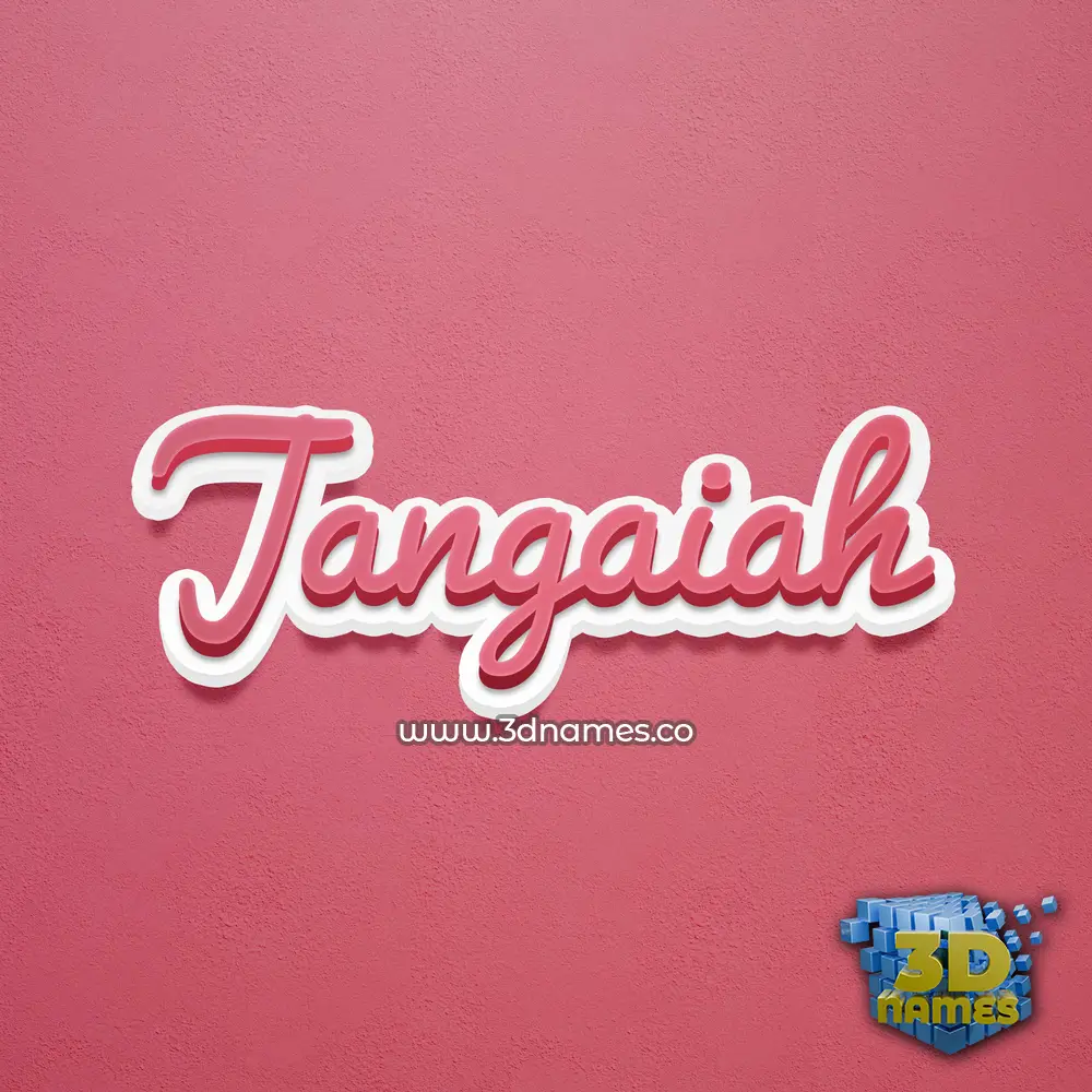 jangaiah in Red Scribble style - 3D name wallpaper