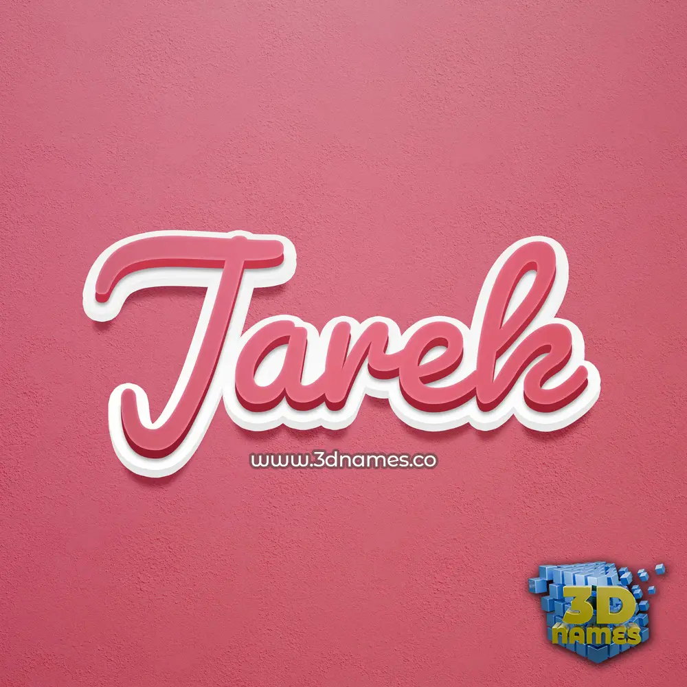 jarek in Red Scribble style - 3D name wallpaper