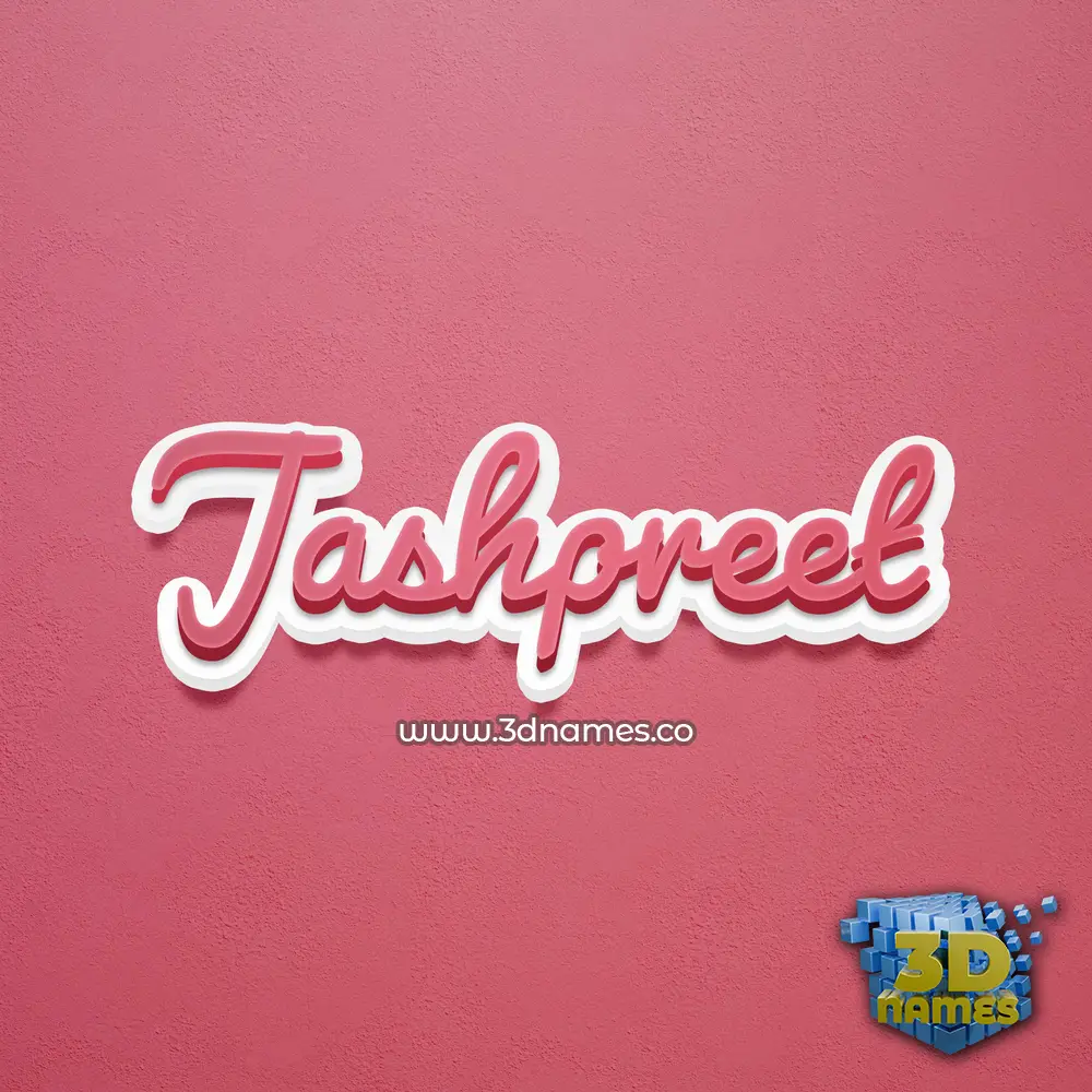 jashpreet in Red Scribble style - 3D name wallpaper