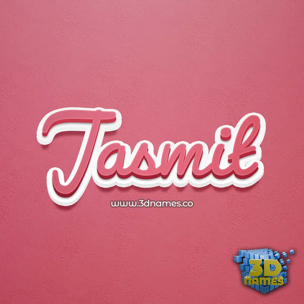 jasmit in Red Scribble style - 3D name wallpaper