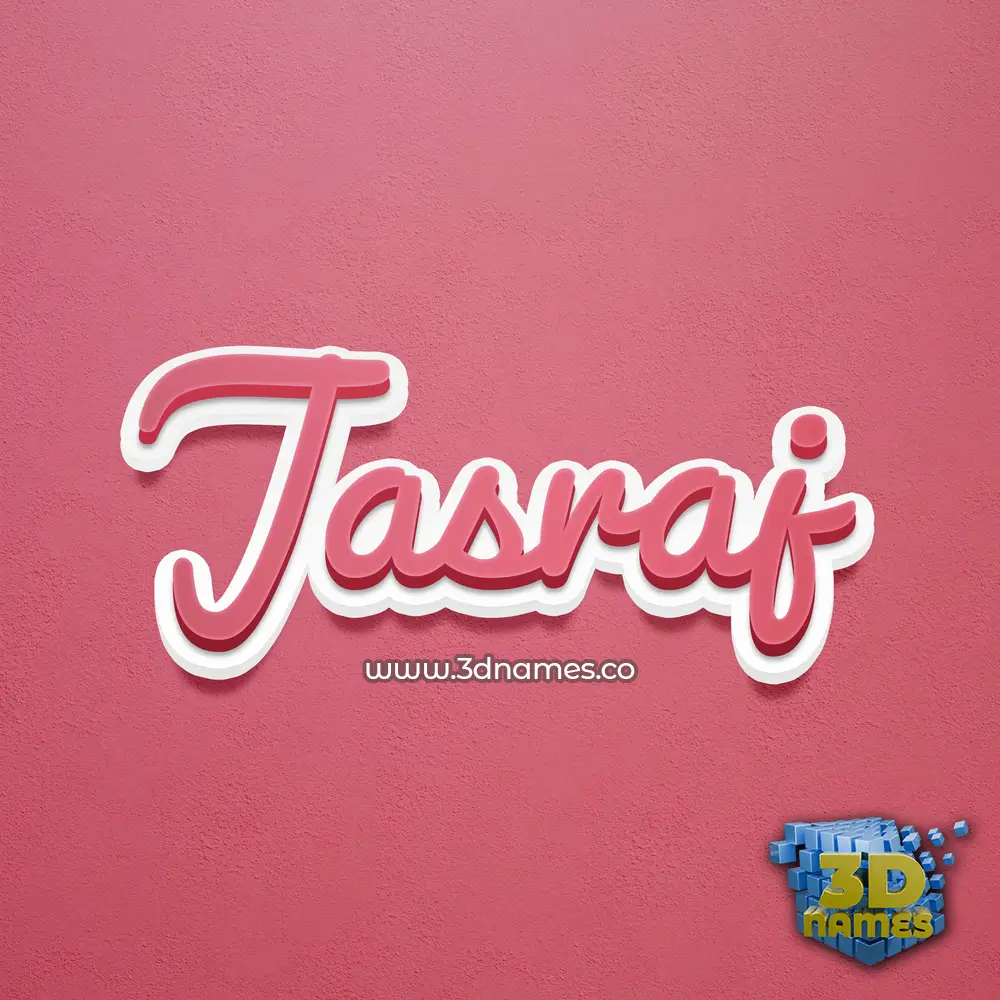jasraj in Red Scribble style - 3D name wallpaper