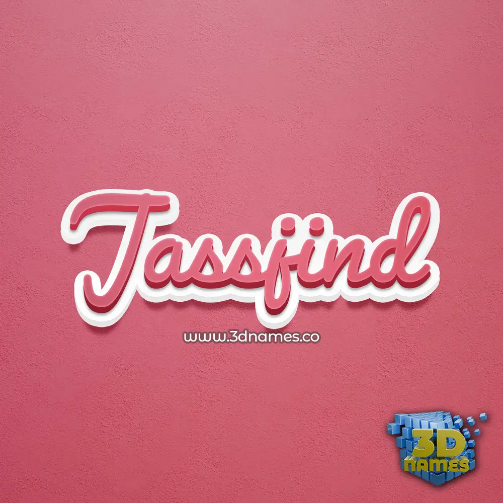 jassjind in Red Scribble style - 3D name wallpaper