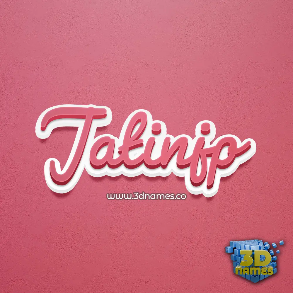 jatinjp in Red Scribble style - 3D name wallpaper
