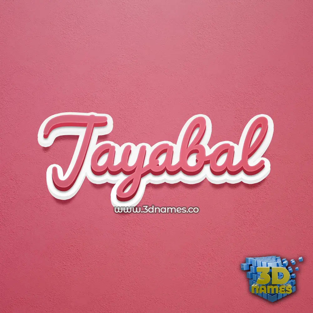 jayabal in Red Scribble style - 3D name wallpaper
