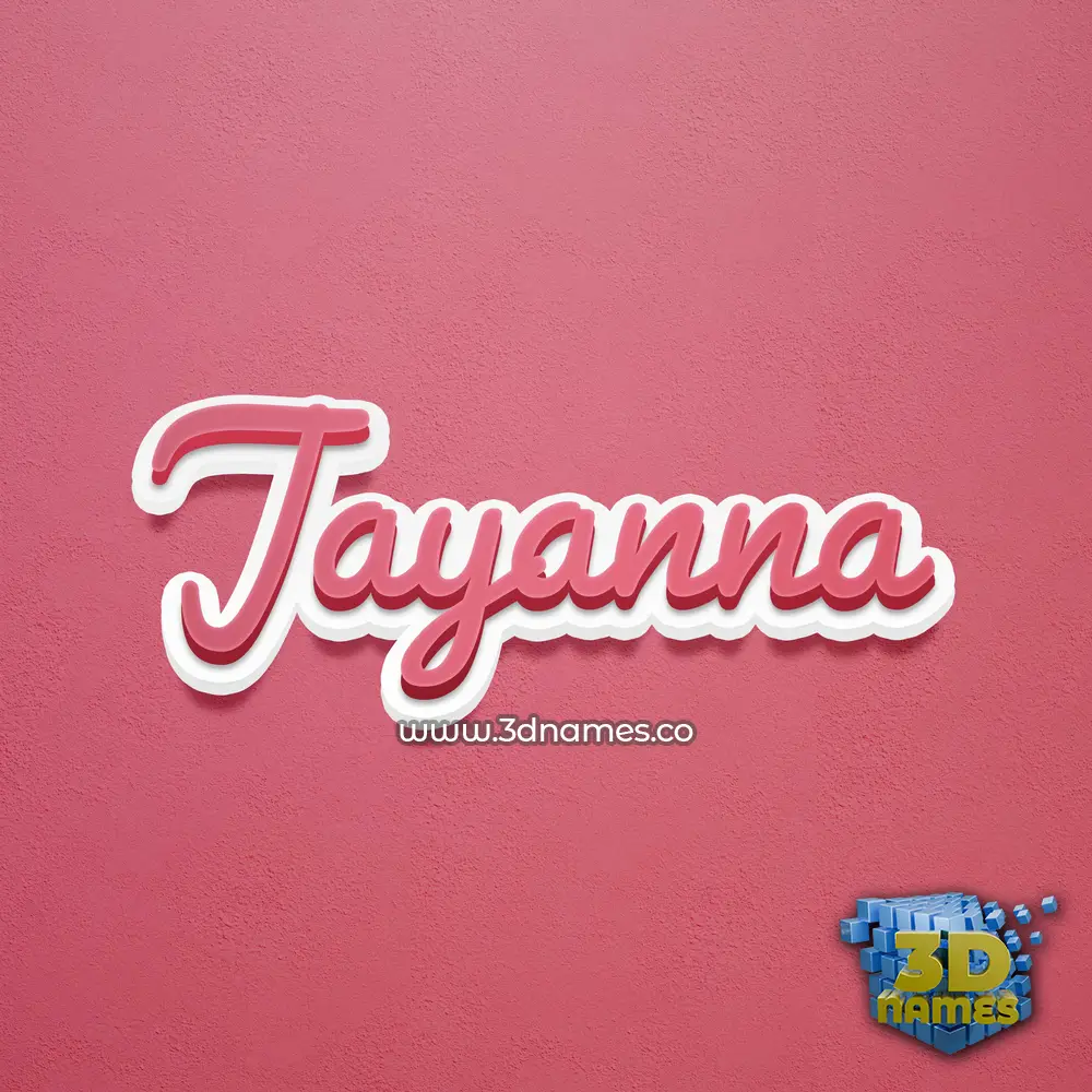 jayanna in Red Scribble style - 3D name wallpaper