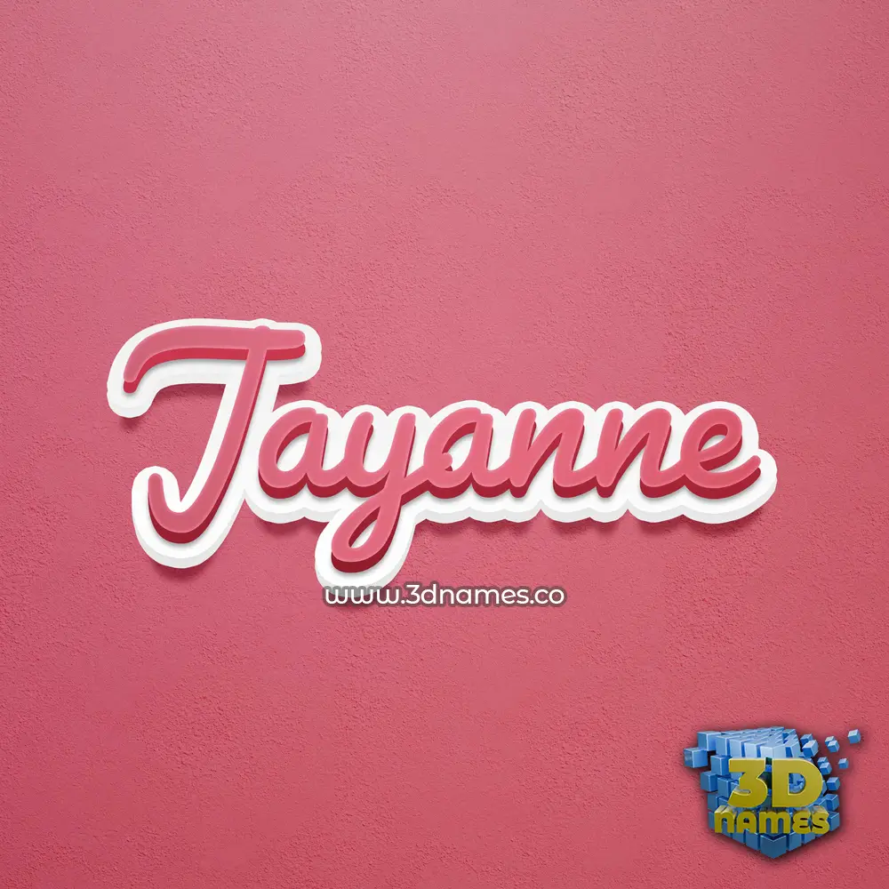 jayanne in Red Scribble style - 3D name wallpaper