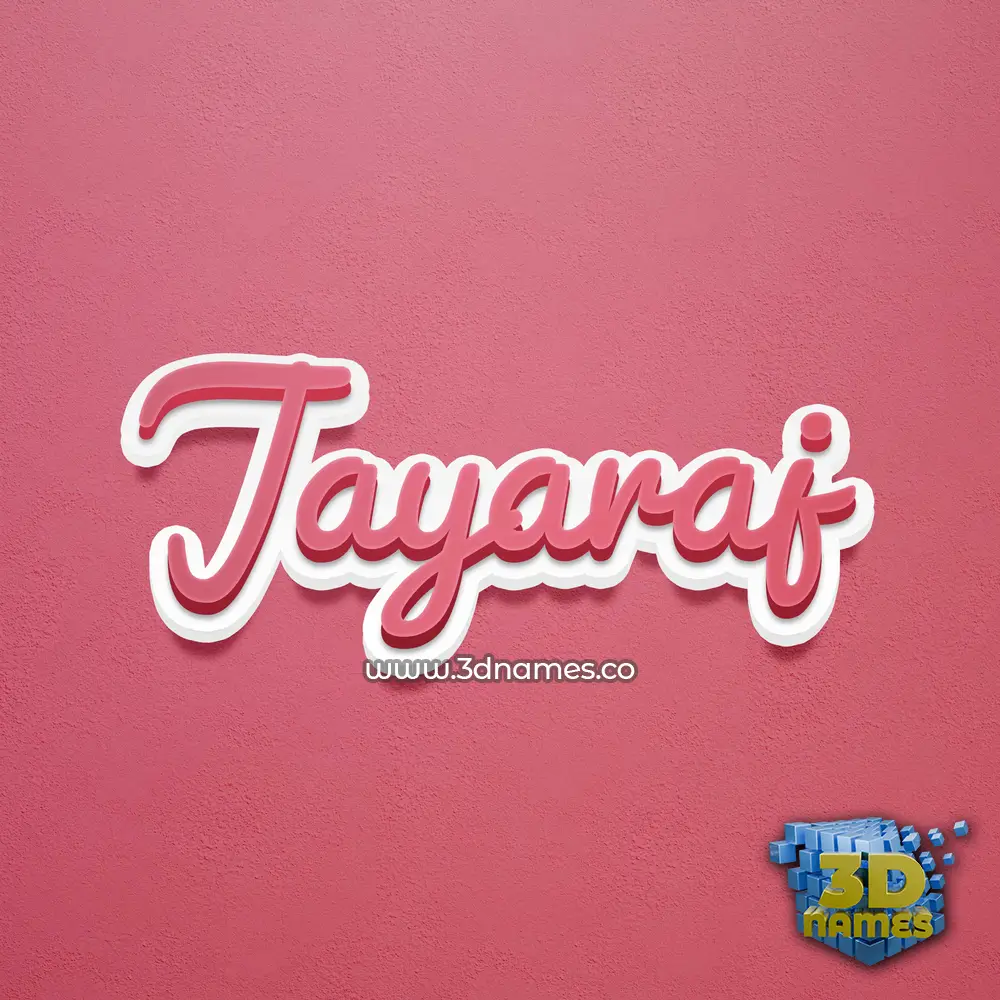 jayaraj in Red Scribble style - 3D name wallpaper
