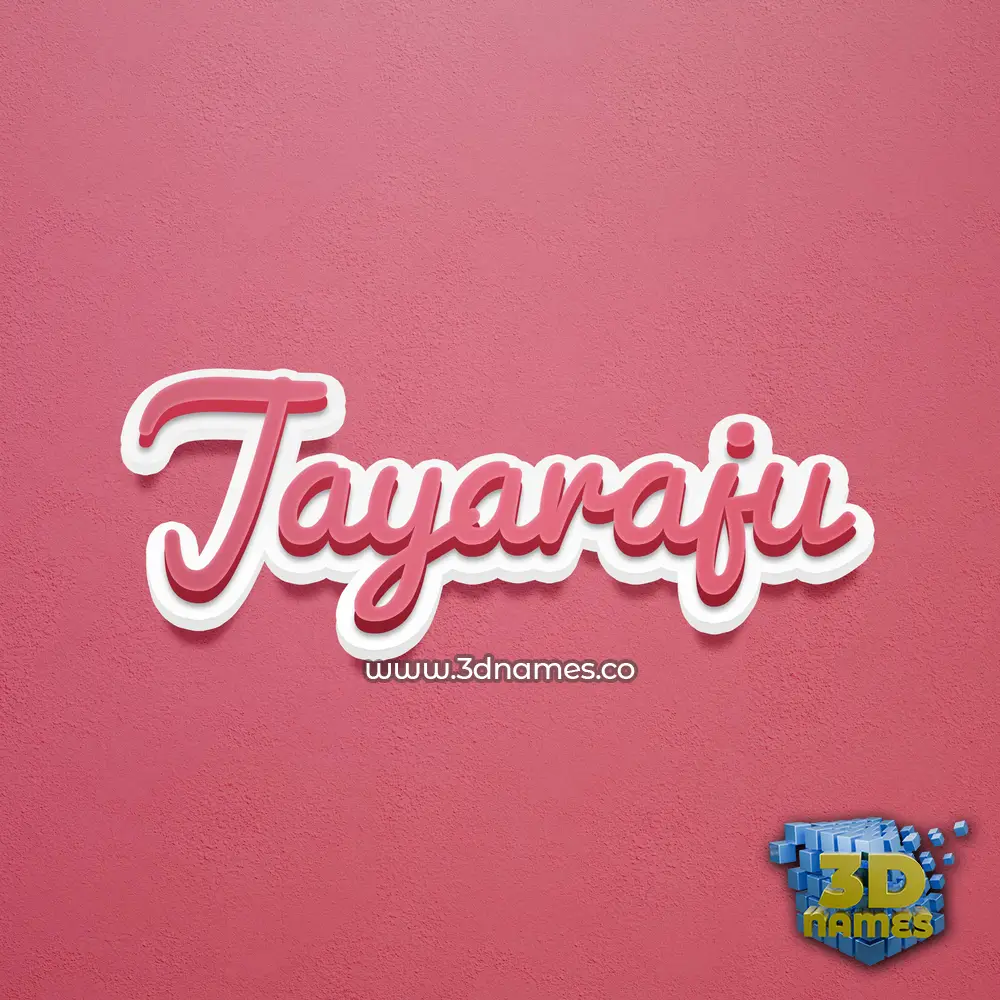 jayaraju in Red Scribble style - 3D name wallpaper