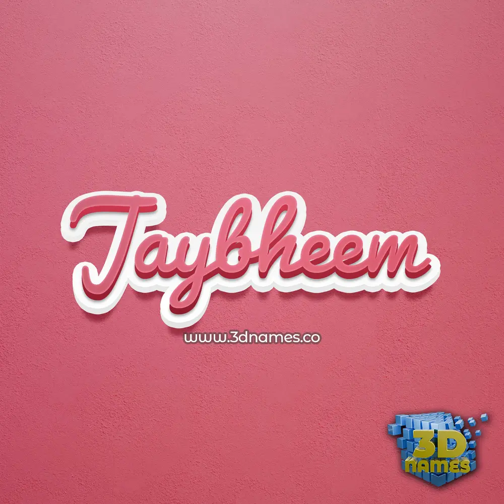 jaybheem in Red Scribble style - 3D name wallpaper