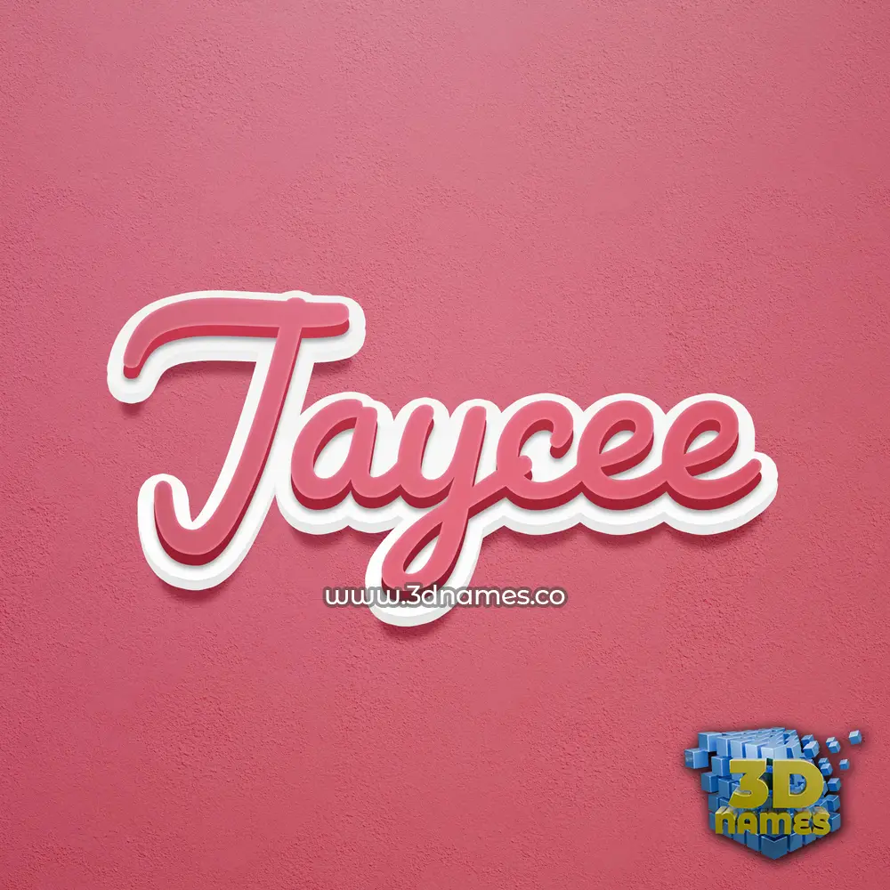 jaycee in Red Scribble style - 3D name wallpaper