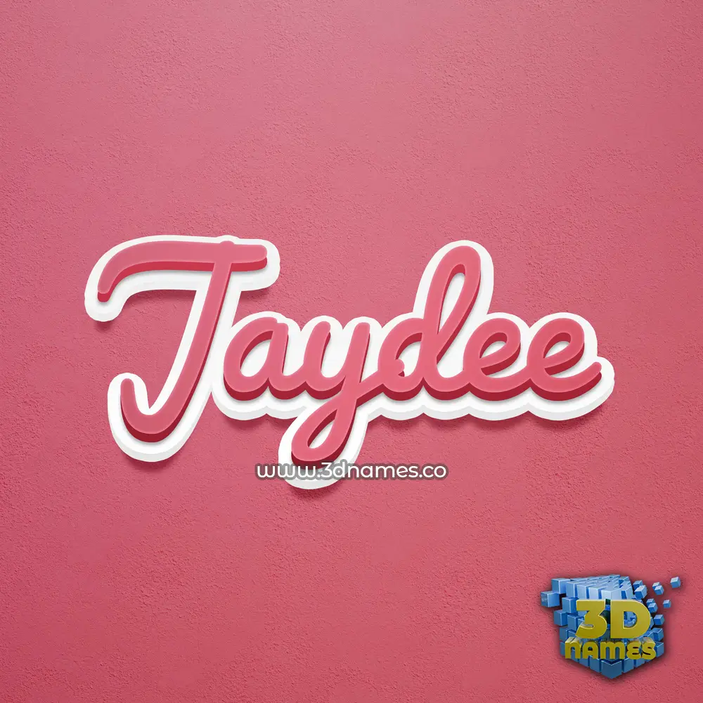 jaydee in Red Scribble style - 3D name wallpaper