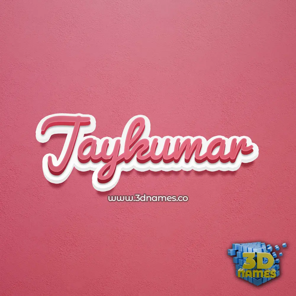 jaykumar in Red Scribble style - 3D name wallpaper