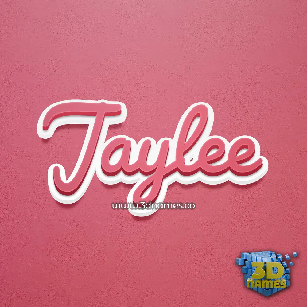 jaylee in Red Scribble style - 3D name wallpaper