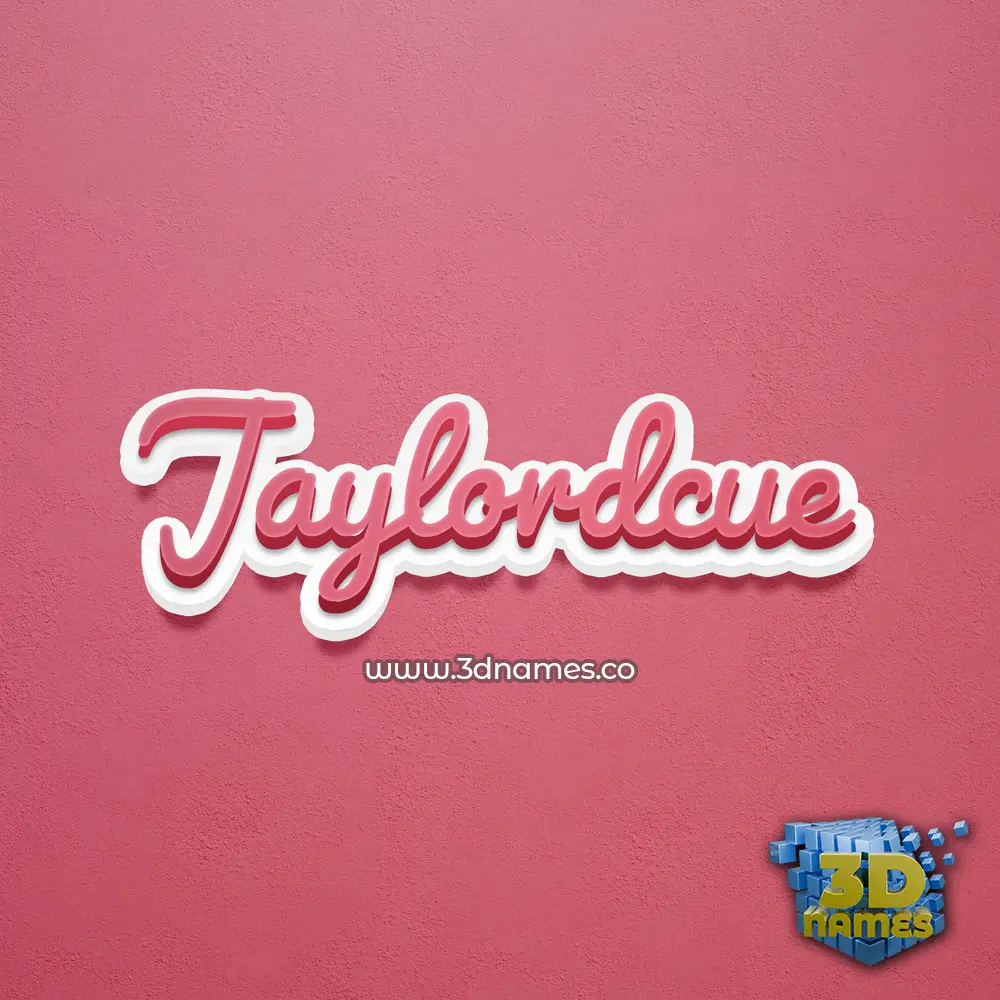 jaylordcue in Red Scribble style - 3D name wallpaper