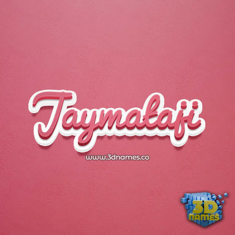 jaymataji in Red Scribble style - 3D name wallpaper