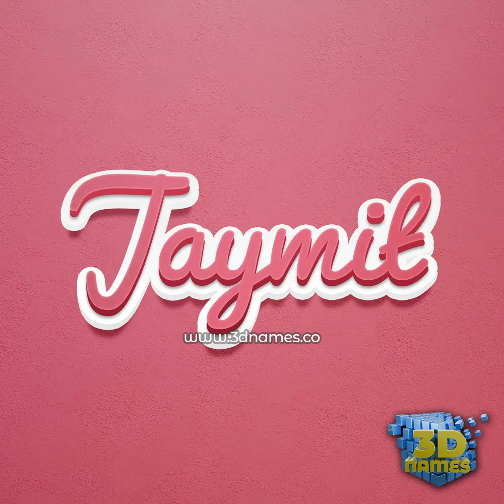 jaymit in Red Scribble style - 3D name wallpaper