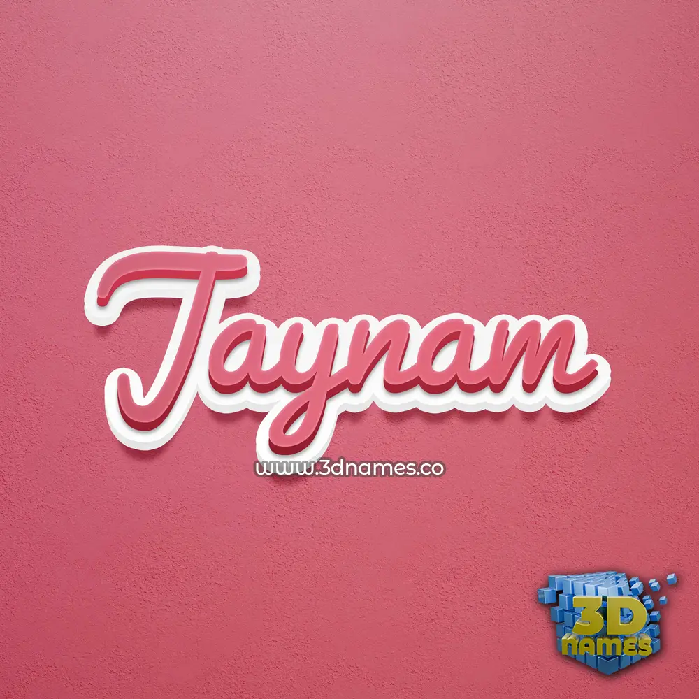jaynam in Red Scribble style - 3D name wallpaper
