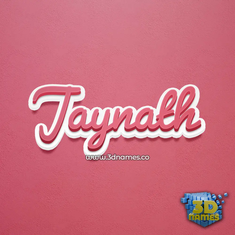 jaynath in Red Scribble style - 3D name wallpaper