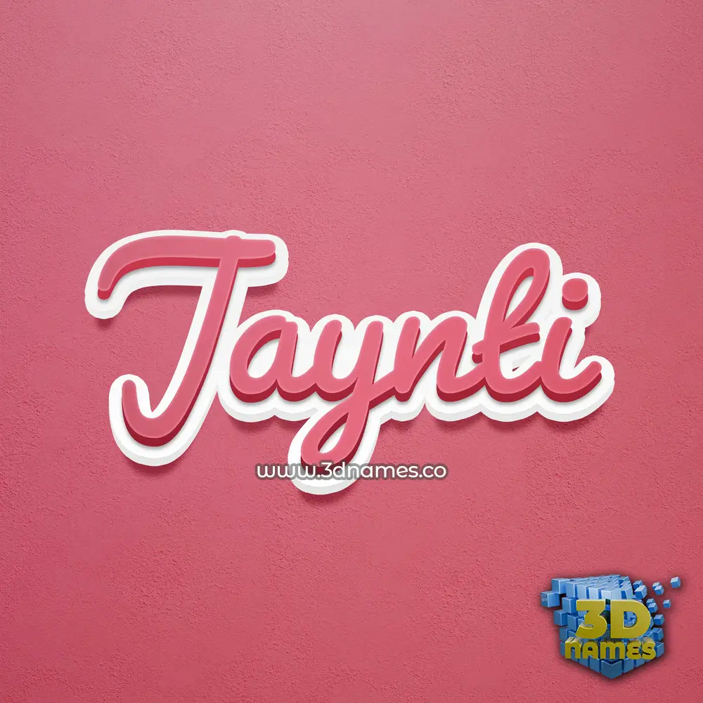 jaynti in Red Scribble style - 3D name wallpaper
