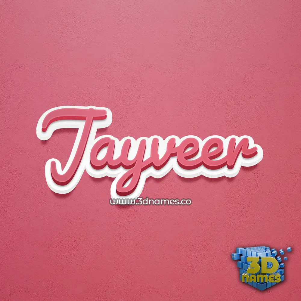 jayveer in Red Scribble style - 3D name wallpaper