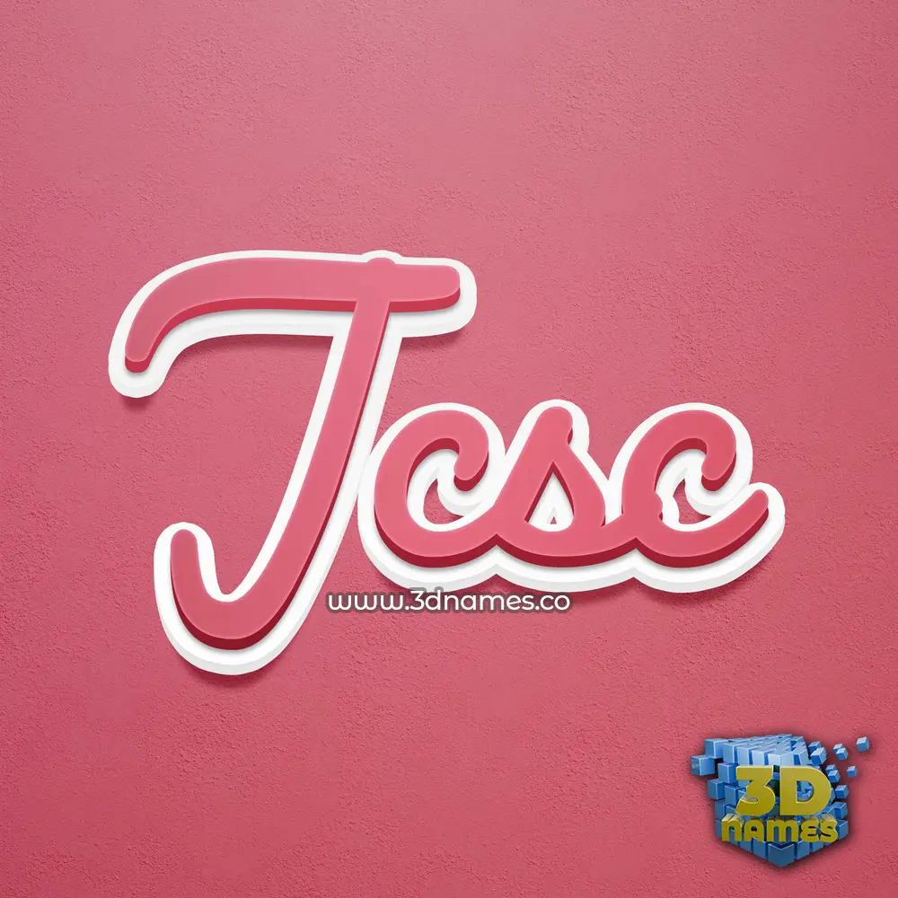 jcsc in Red Scribble style - 3D name wallpaper