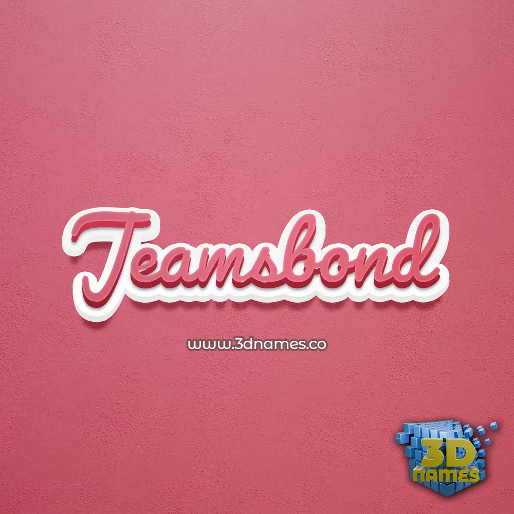 jeamsbond in Red Scribble style - 3D name wallpaper