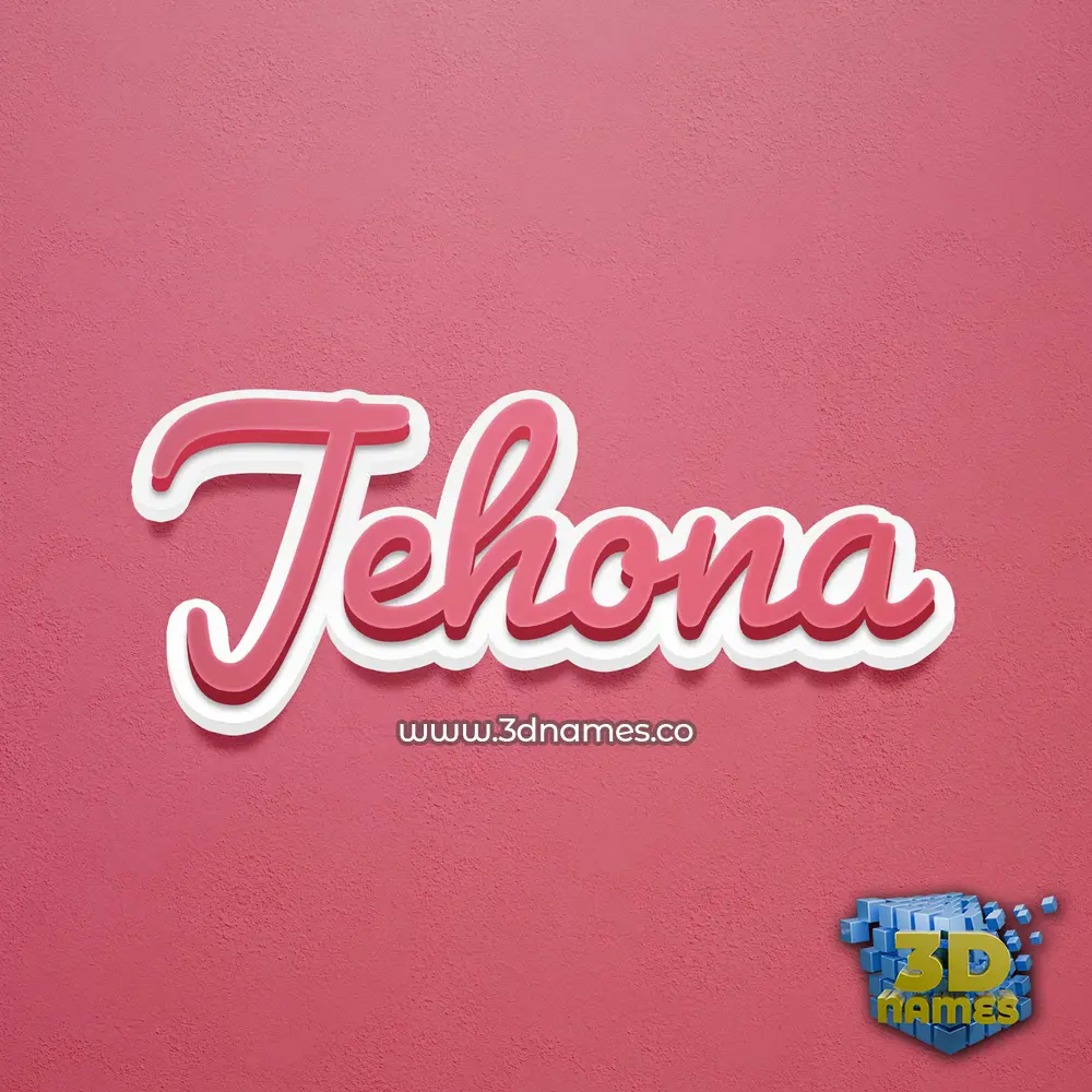 jehona in Red Scribble style - 3D name wallpaper