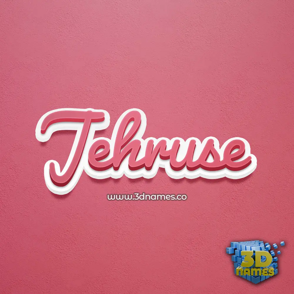 jehruse in Red Scribble style - 3D name wallpaper