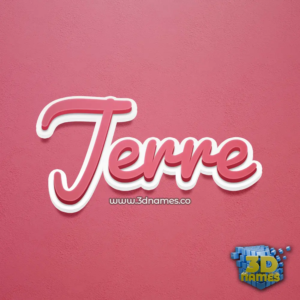jerre in Red Scribble style - 3D name wallpaper