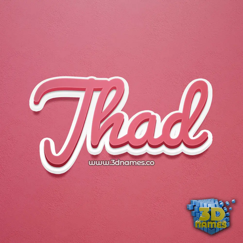 jhad in Red Scribble style - 3D name wallpaper