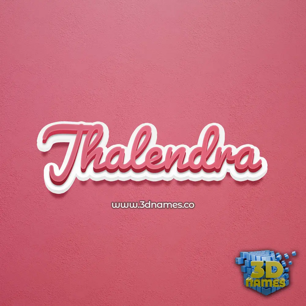 jhalendra in Red Scribble style - 3D name wallpaper