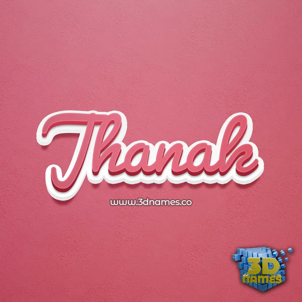 jhanak in Red Scribble style - 3D name wallpaper