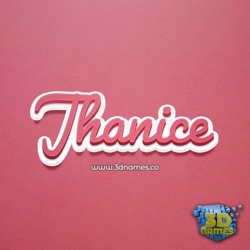 jhanice in Red Scribble style - 3D name wallpaper